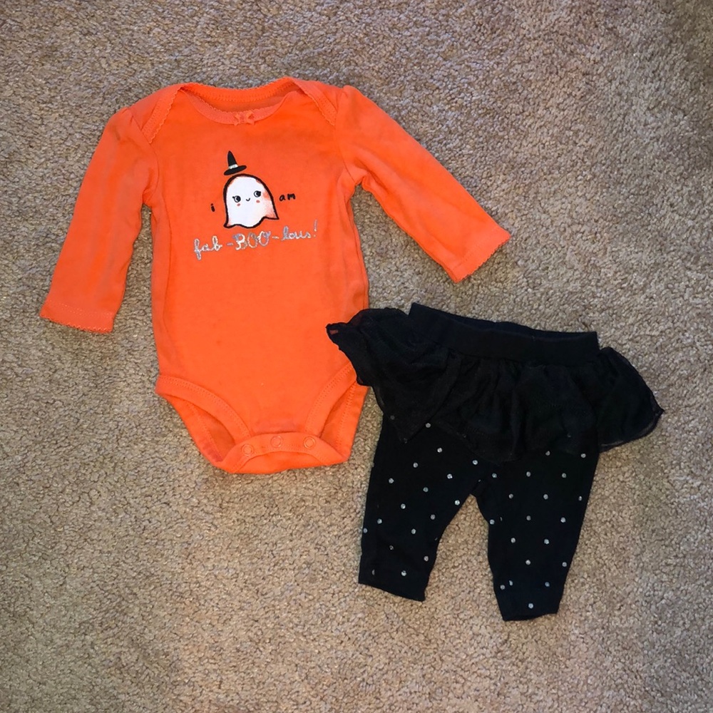 Newborn baby girl Halloween outfit